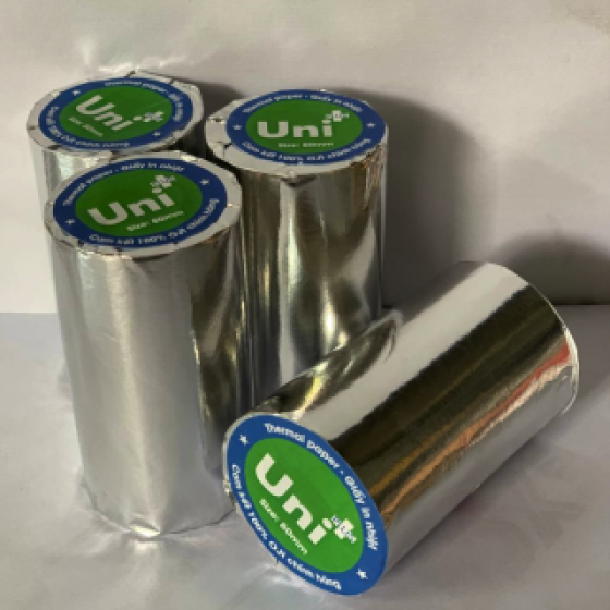 Giấy in nhiệt Uni Plus K80x45mm
