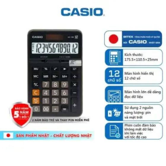 Máy tính Casio AX 12B chính hãng
